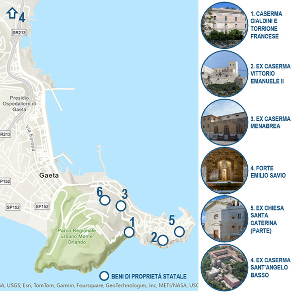 Mappa immobili Gaeta (LT)