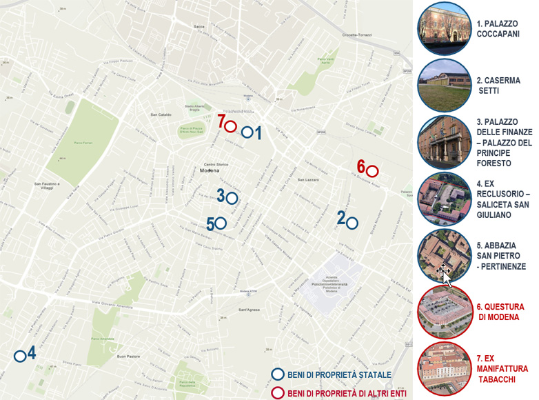 Mappa immobilii Modena