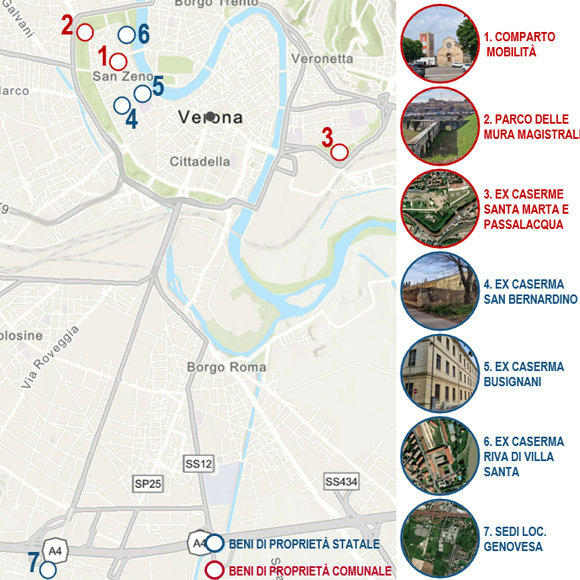 Mappa immobili Verona