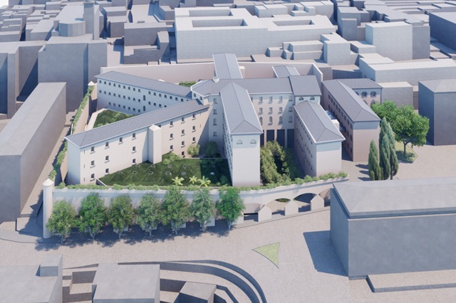 Render dell’Ex Carcere Maschile