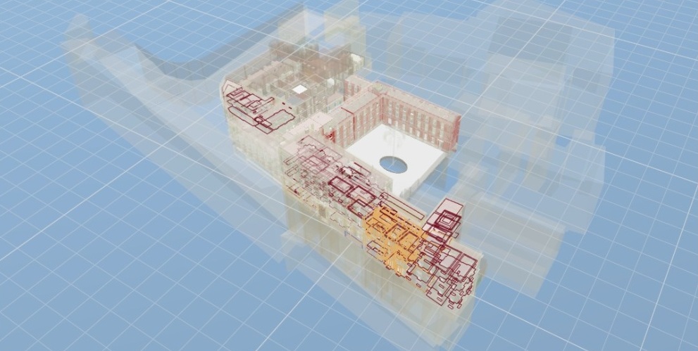 Palazzo San Felice, Roma -  Modello digitale 4D
