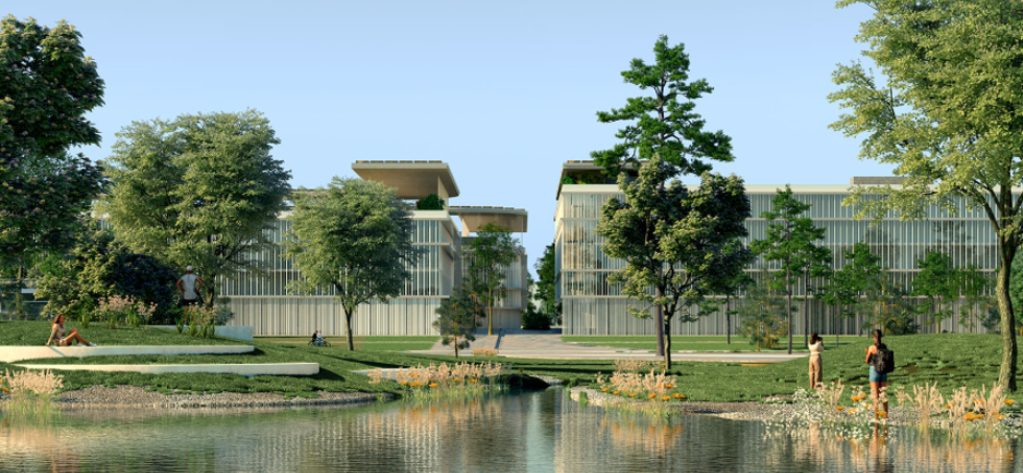Parco della Giustizia di Bari - Progetto di Atelier(s) Alfonso Femia e rendering/immagine di Atelier(s) Alfonso Femia & Diorama